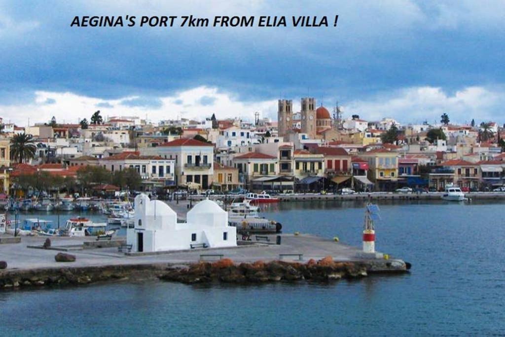 Elia Villa - Aegina, Souvala Exterior foto